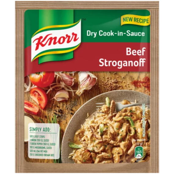 knorr beef stroganoff dry cook in sauce 48g picture 1
