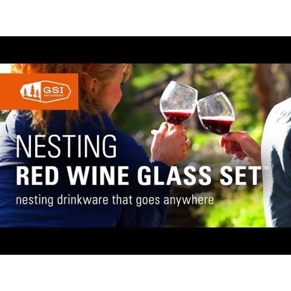 gsi outdoors red wine glass nesting set 2 piece picture 2