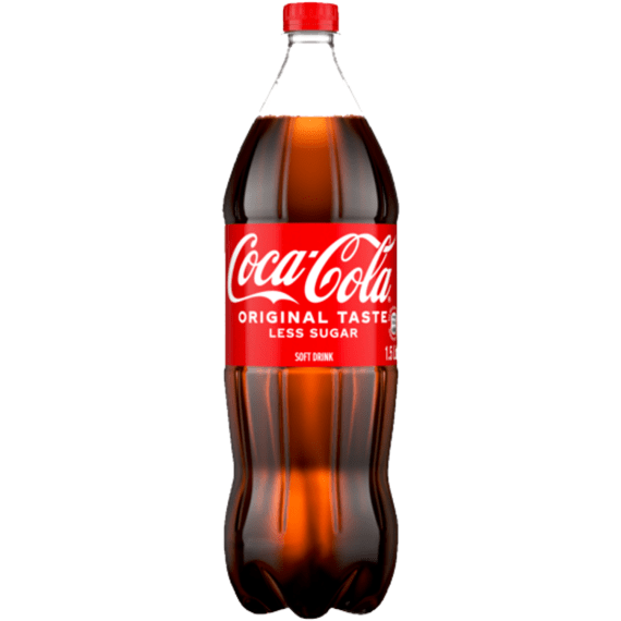 coca cola original less sugar pet 1 5lt picture 1