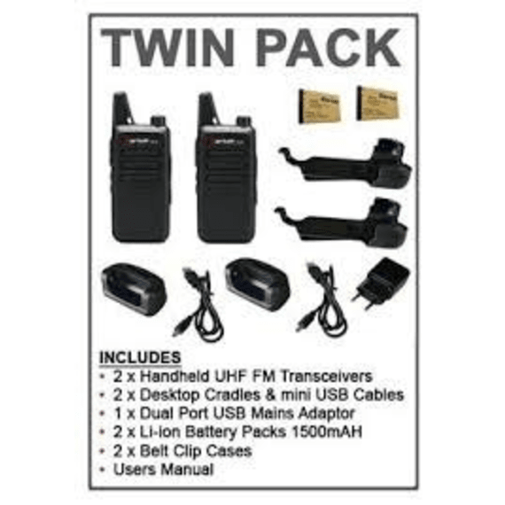 zartek tx8 two way radio twin pack picture 7