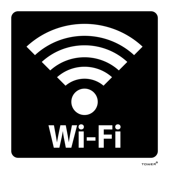 tower abs wifi sign 150x150mm picture 1