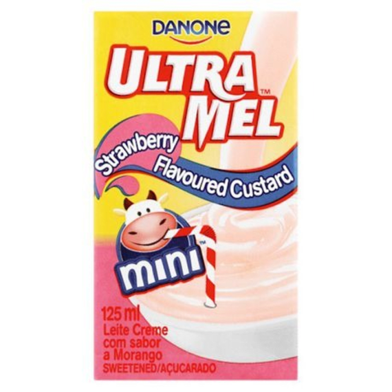 ultramel custard strawberry 125ml picture 1