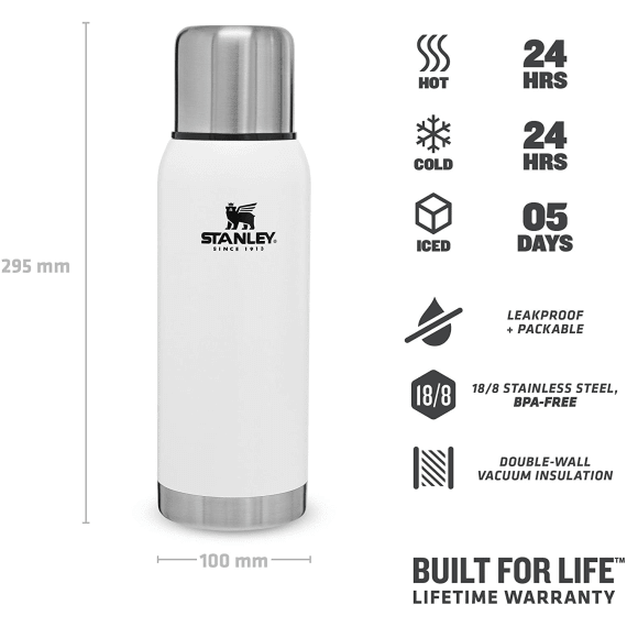 stanley adventure vacuum flask 1l white picture 3