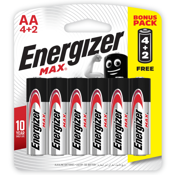 energizer max aa 6 pack 4 2 free picture 1