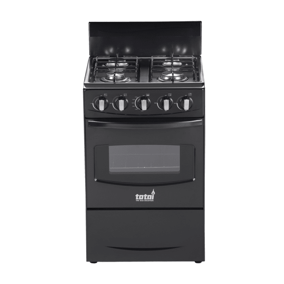 totai 4 burner gas stove plus oven black picture 1