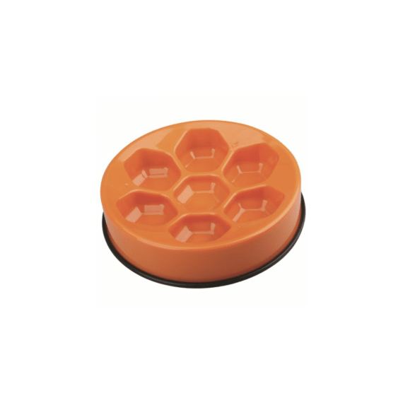 mpet anti scoff waffle bowl orange picture 1