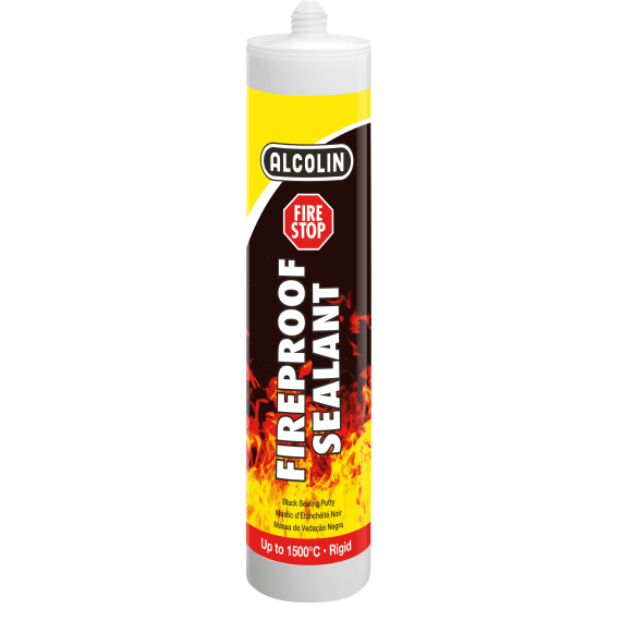 alcolin fire stop fire putty black 300ml picture 1