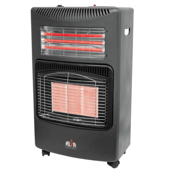 alva electric gas heater black 3kw picture 1