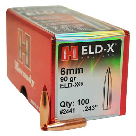 hornady 6mm 243 90gr eld x bullets 100 picture 2