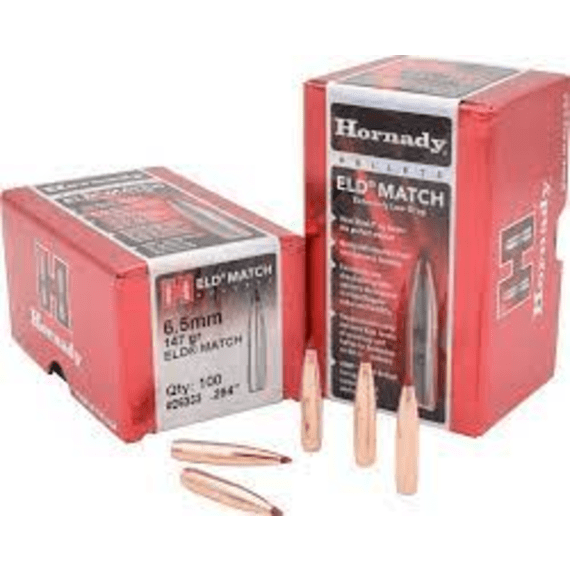 hornady 6 5mm 264 147gr eld match bullets 100 picture 3