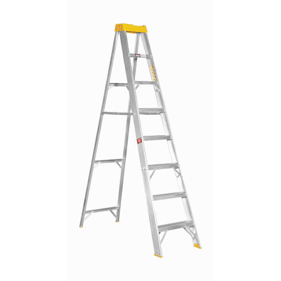 academy ladder aluminium 8 step 2 42m picture 1