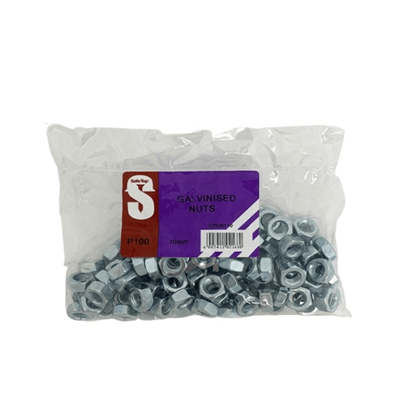 safetop galvanised nuts 100pk picture 4