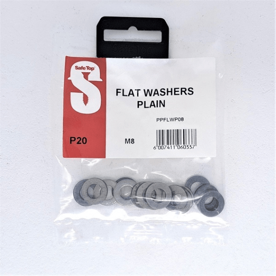safetop flat washers plain 20pk picture 2