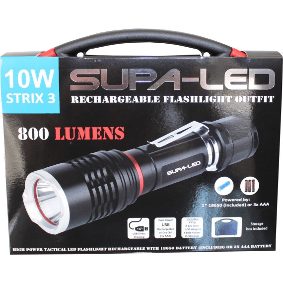 supa led strix 3 800 lumen rechargeable torch picture 2