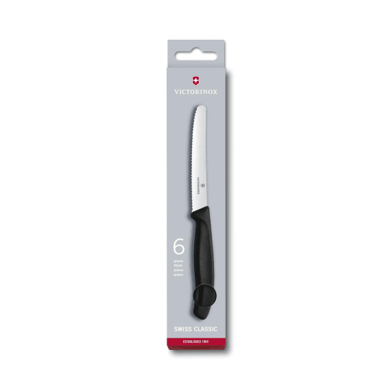 victorinox 6 piece table knife set black picture 1