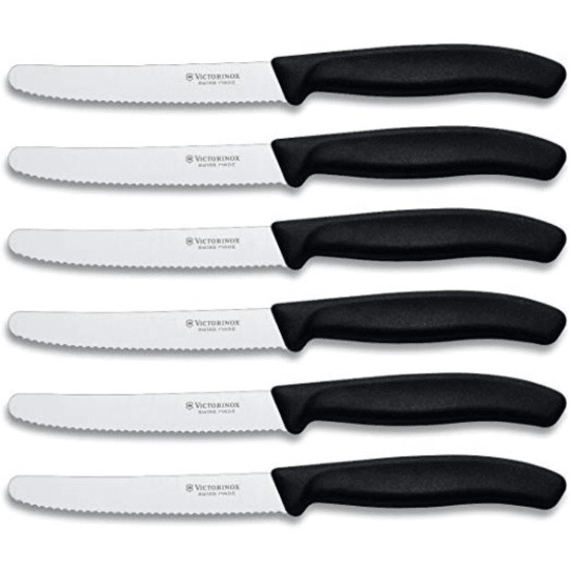 victorinox 6 piece table knife set black picture 2