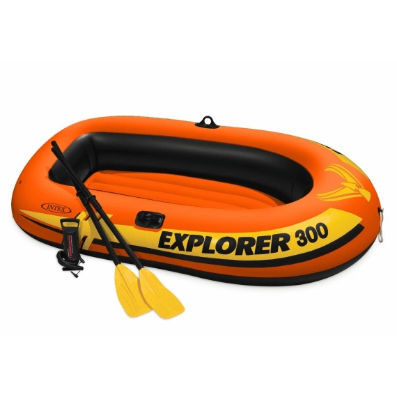 intex explorer 300 boat set picture 1