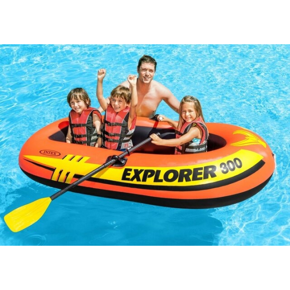 intex explorer 300 boat set picture 2