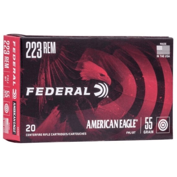 federal american eagle 223 rem ammo 55gr 20 picture 1