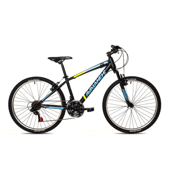 avalanche ax175 26 bicycle small black blue picture 1