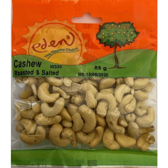 eden cashews roasted salted 85g picture 1