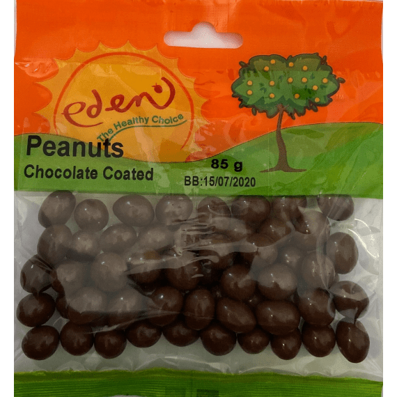 eden peanuts chocolate coated 85g picture 1