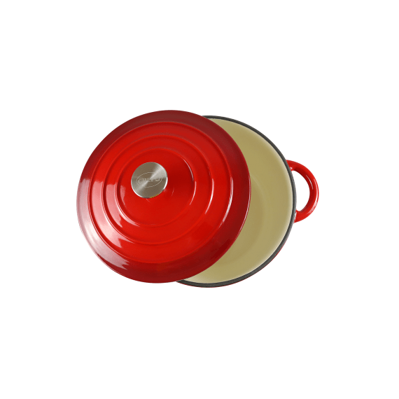 chef round casserole red 6l picture 2