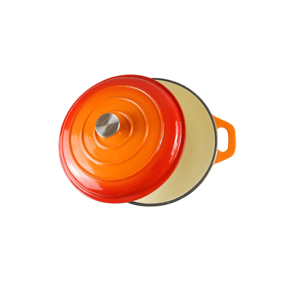 chef round casserole dish orange 4l picture 2