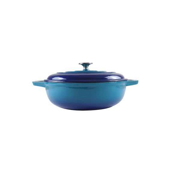 chef round casserole dish blue picture 1