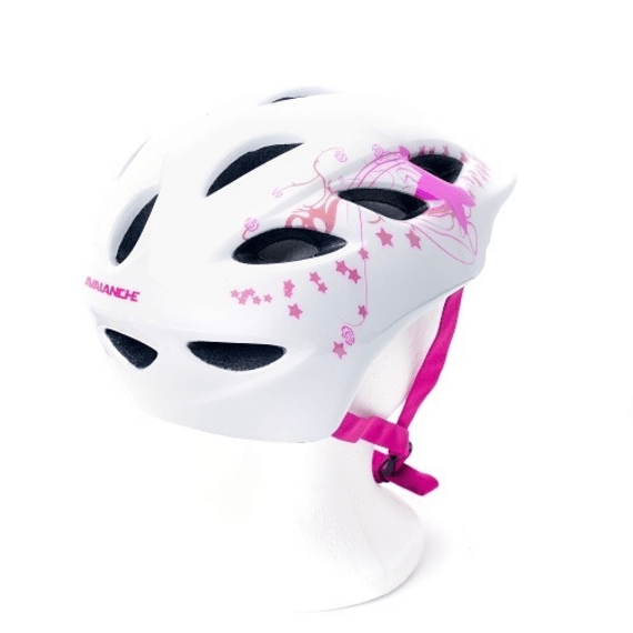 avalanche junior helmet white pink picture 2