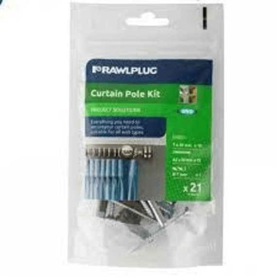 rawlplug curtain pole kit drillbit picture 1