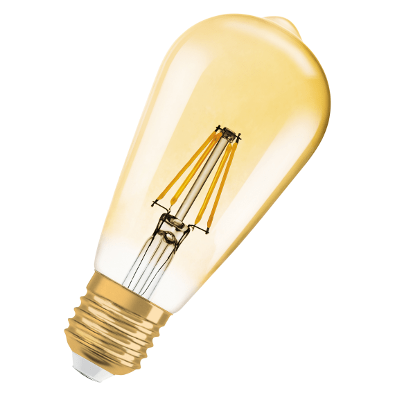 osram led vintage pear 1906 4w ww e27 picture 1