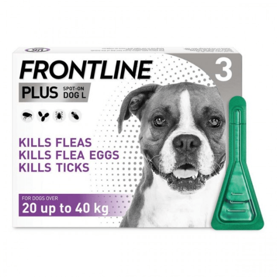 frontline plus large dog tick and flea treatment 2 picture 1