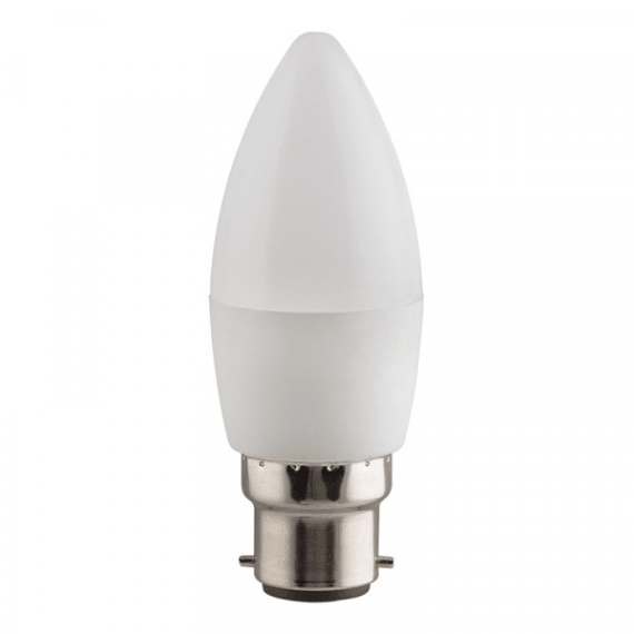 eurolux lamp led candle dimmable b22 ww 5w picture 1