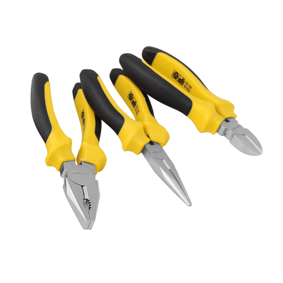 eurotool 3pc plier set 180mm picture 2