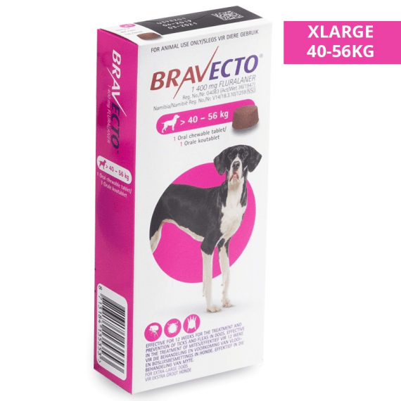 bravecto chew x large 40 56kg picture 1