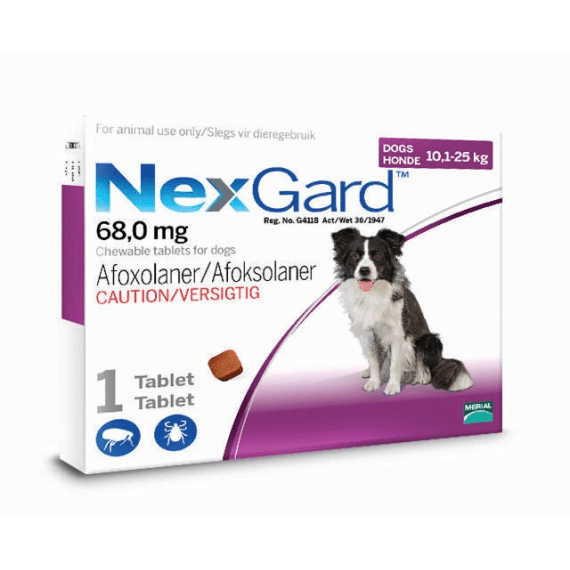 nexgard large tablet 68mg 10 1 25kg picture 1