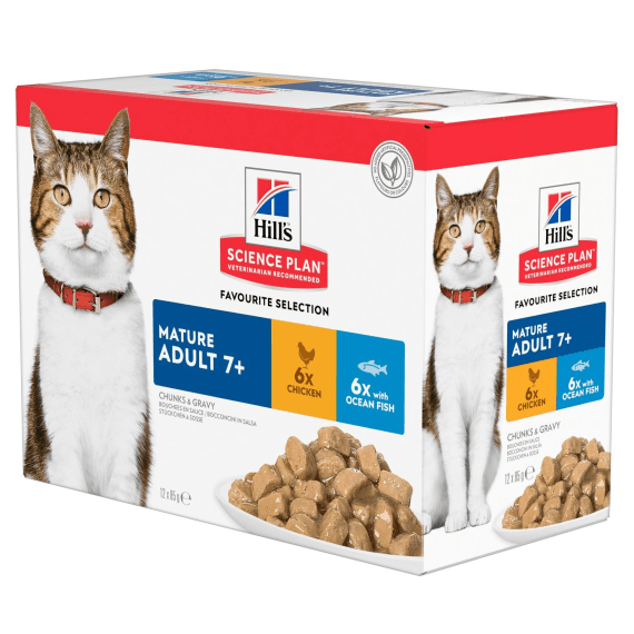 hills sp feline mature multi pouches picture 1