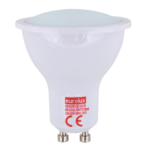 eurolux downlight lamp gu10 cw 5w picture 1