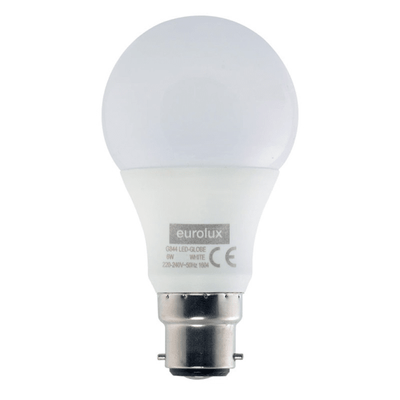 eurolux led lamp a60 opal 6w b22 ww picture 1