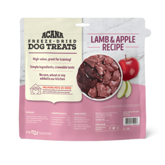 acana lamb apple freeze dried dog treats picture 2