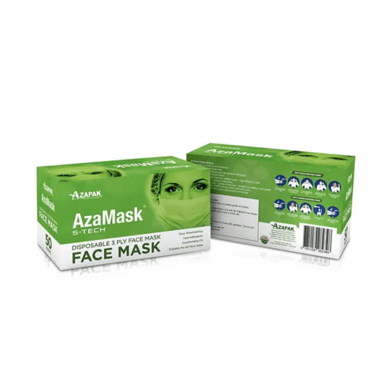 azamask 3ply surgical mask blue 50 picture 2