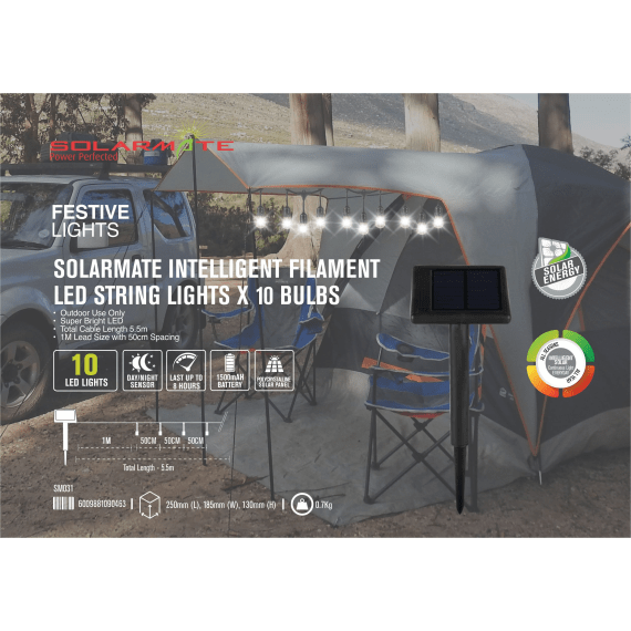 solarmate led string lights 10 bulbs picture 3