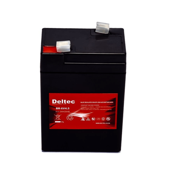 deltec battery agm 20hr 4 5ah 6v picture 1