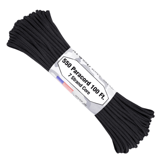 atwood 550 paracord black 100ft picture 1