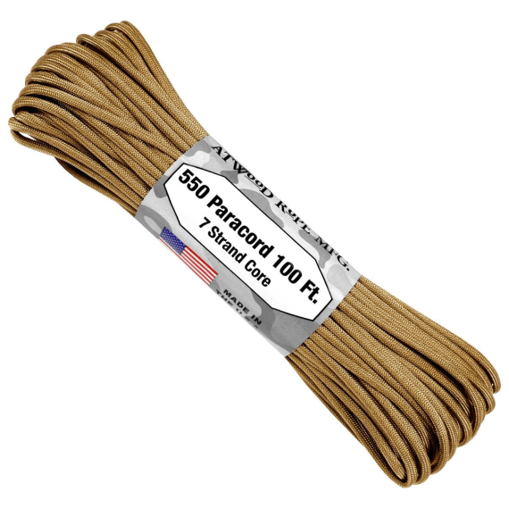 atwood 550 paracord tan 100ft picture 1