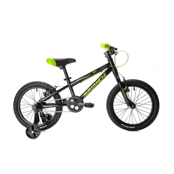 avalanche bolt 16 bicycle black green picture 1