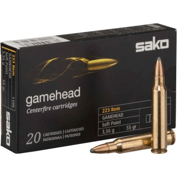sako gamehead 223 rem 55gr sp ammo 20 picture 1