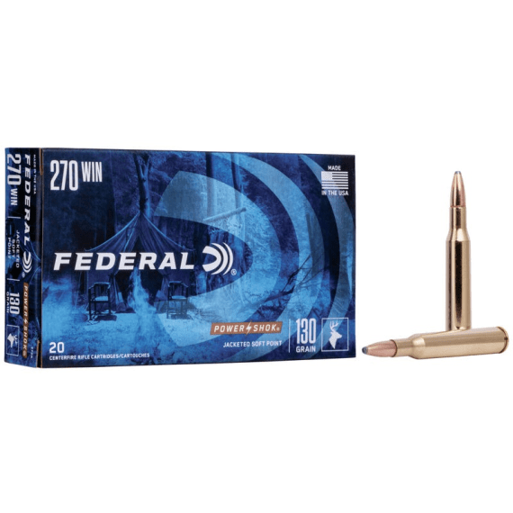 federal 270 win power shok ammo 130gr 20 picture 1