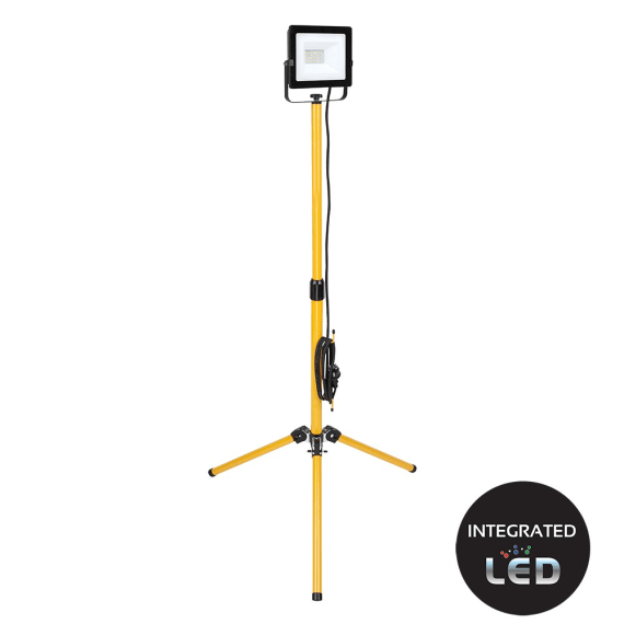 eurolux floodlight led including tripod 20w picture 1